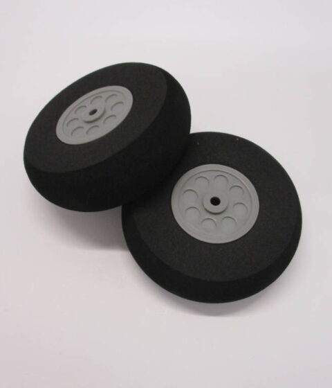 2 x 55 mm Foam Wheels for model aircraft