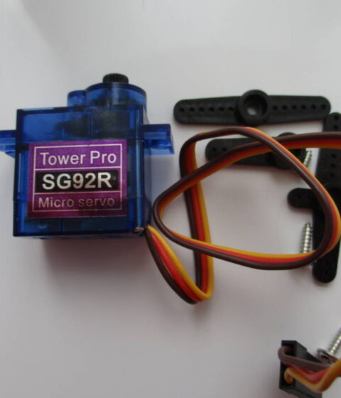 SG92R Micro servo with carbon fibre gear and arm set