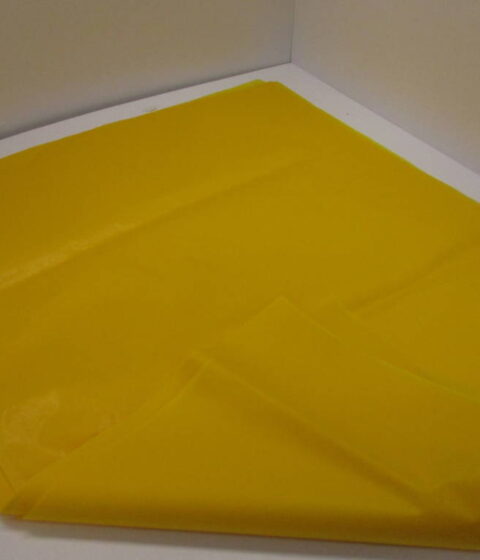 Yellow Tissue model covering, 750 mm x 500 mm.14gram
