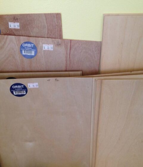 1/4"    6mm  ply wood sheet