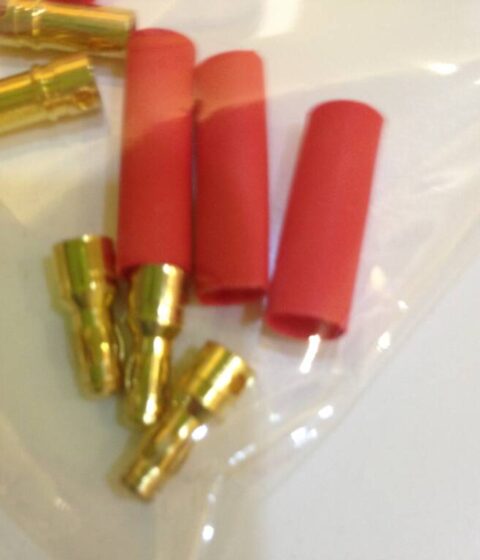 3.5mm gold plated bullet connectors