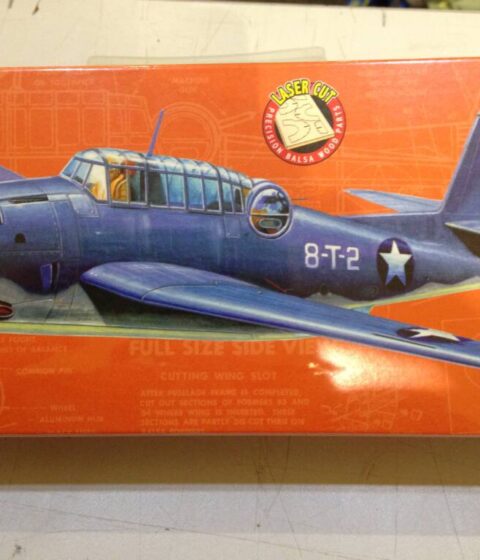 Free Flight balsa kit to build Guillow's Avenger