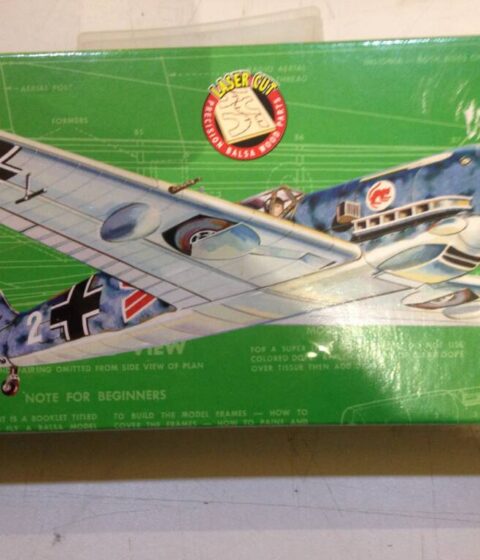 Free Flight balsa kit to build Guillow's  Messerschmitt BF - 109