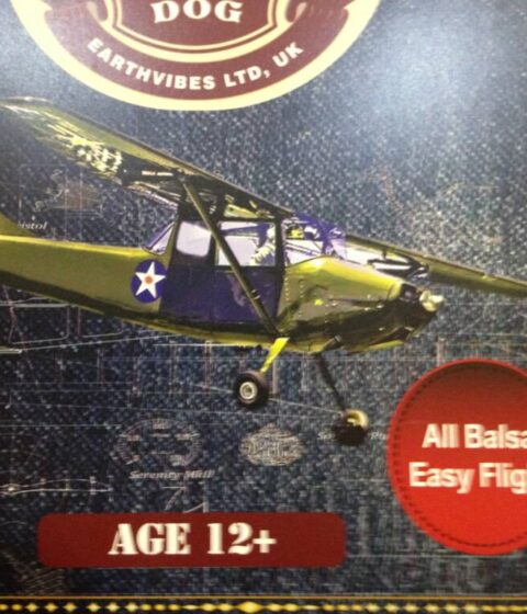SKYE DOG  Henson's flying Machines  Free Flight balsa model to build Rubber Power